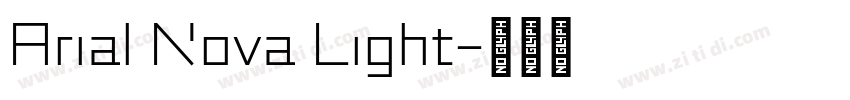 Arial Nova Light字体转换